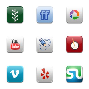 Aquaticus Social icon sets preview