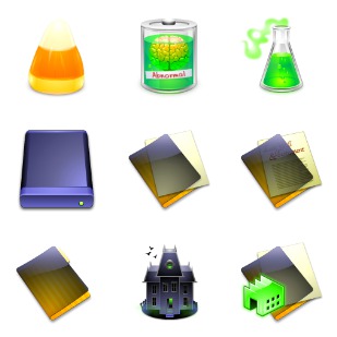 World of Aqua After Dark icon sets preview