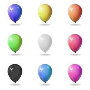 Funky Balloons icon sets preview