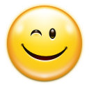 emotes face wink icon