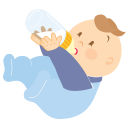 baby drinking icon