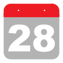eight, twenty-eight, schedule, two, hovytech, event, calendar icon