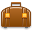 luggage, brown icon