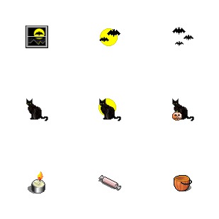 Halloween icon sets preview