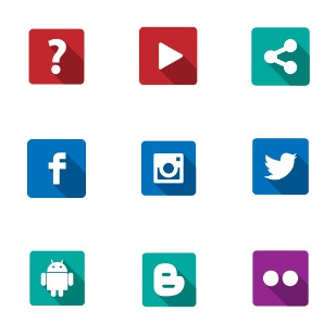 Social icon sets preview