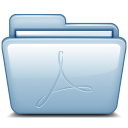 Blue Adobe PDF icon