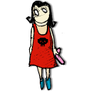 skull, grrl icon