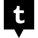 media, social, tumblr, logo icon