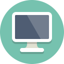 computer, display, monitor, screen icon
