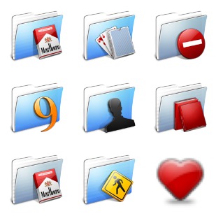 Aqua Blend icon sets preview