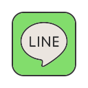 line, contact, media, social, message, logo, call icon