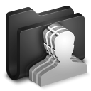 Group Black Folder icon