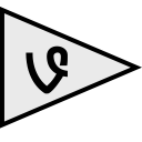 vine, social, flags, logo icon