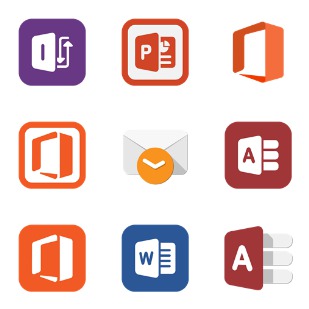 Office Urbanized icon sets preview
