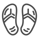 sand, trip, slippers, relax, hotel, clothes, legs icon