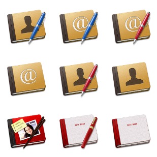 Book icon sets preview