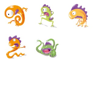 scary monsters icon sets preview