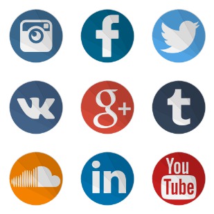 Modern Social icon sets preview
