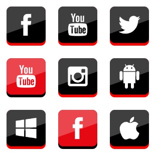 Social Media ! icon sets preview