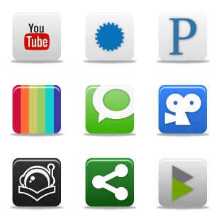 Pretty Social Media Icon Part 1 icon sets preview