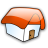 house, home, building, redhat, homepage icon