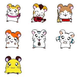Hamtaro icon sets preview