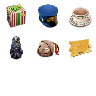 The Polar Express icon sets preview