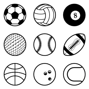 Stroke Ball icon sets preview