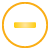 button, remove, yellow, basic icon