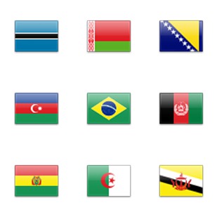 Country Flags icon sets preview