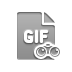 format, gif, binoculars, file icon