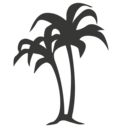 Coconut trees icon