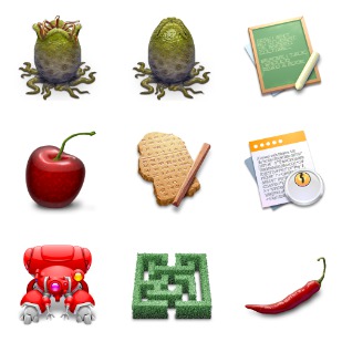 World of Aqua 4 icon sets preview