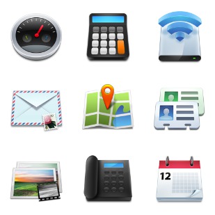 Mobile icon sets preview