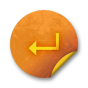 orange,grunge,sticker icon