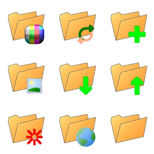 Folders icon sets preview