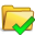 accept, folder icon