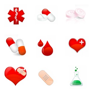 Medical icon sets preview