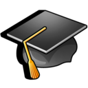 graduation, diploma, college hat, student, hat icon
