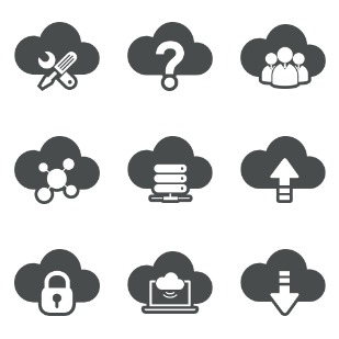 Cloud Computing icon sets preview