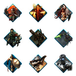 Water Gaming icon sets preview