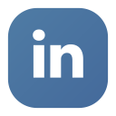 linkedin, logo, social, in, linked icon