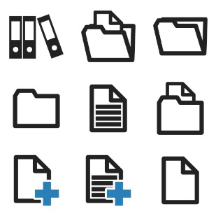 Document icon sets preview