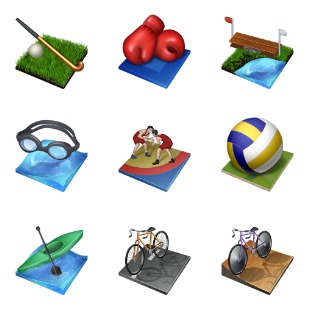 Summer Olympics icon sets preview