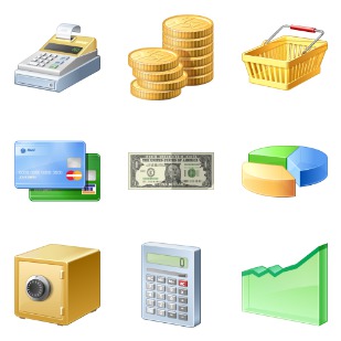 Finance icon sets preview