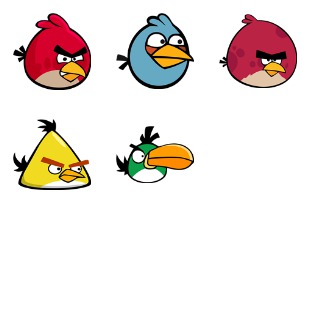 Angry Birds icon sets preview