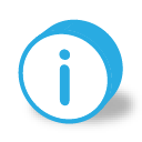 button round info icon