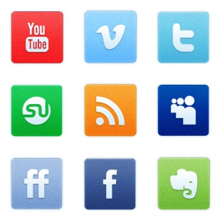 Clean Noise Social icon sets preview