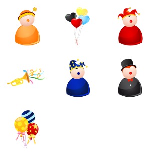 Event People Carnival icon sets preview