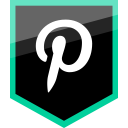 logo, pinterest, media, copy, social icon